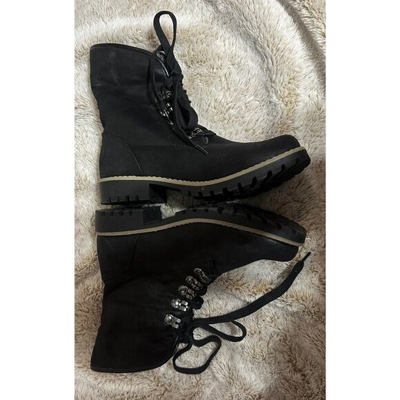 Cliffs By White Mountain Boots Womens Size 7 Black Winter Rain Snow Ankle LaceUp - Picture 8 of 11